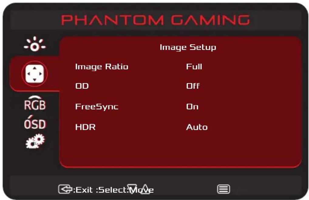 ASROCK PG27FFT1A - Menus OSD - 2