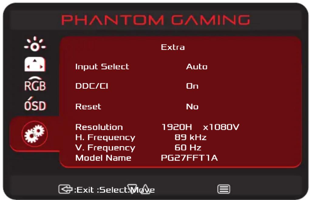 ASROCK PG27FFT1A - Menus OSD - 5
