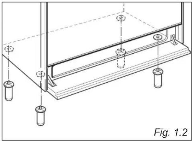 Elba Excellence EW 965 IM - FITTING THE ADJUSTABLE FEET - 2