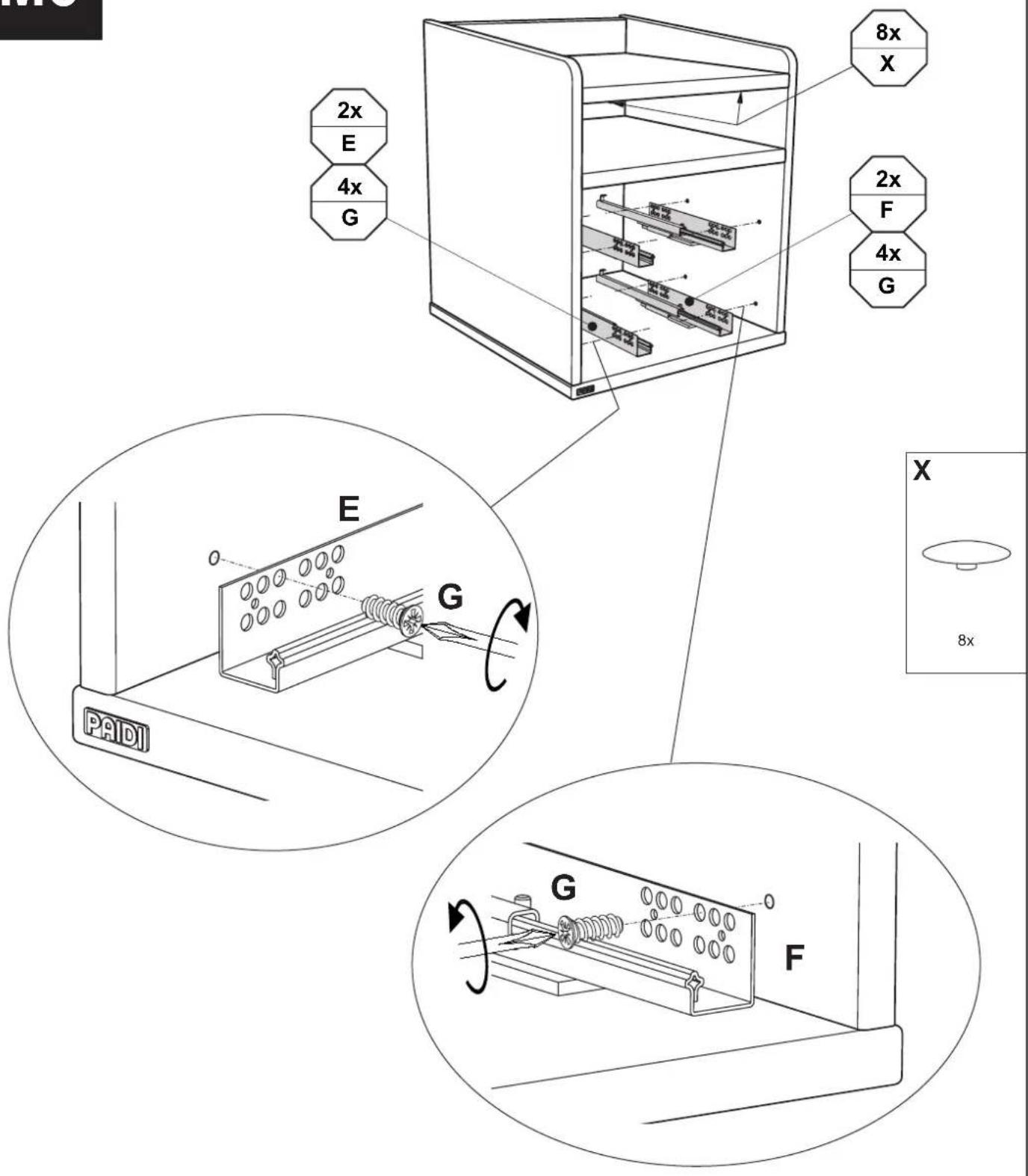 Paidi Rollcontainer 2S - V3 - 6