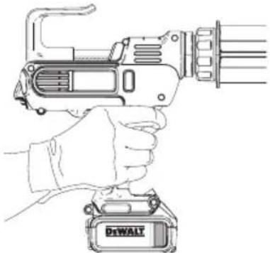 DEWALT DCE570 - Proper Hand Position (Fig. F) - 1