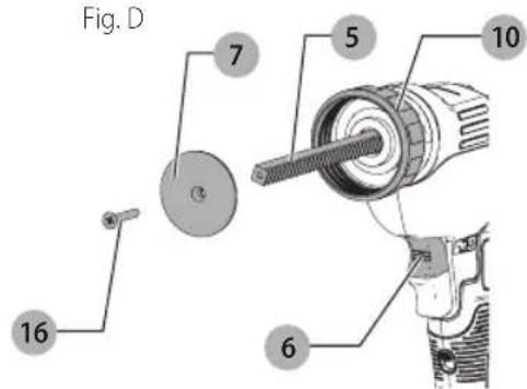 DEWALT DCE570 - To Change Material Holders (Fig. D) - 1