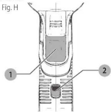 DEWALT DCE570 - Gatillo de velocidad variable (Fig. H) - 1