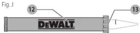 DEWALT DCE570 - Sausage Holder (Fig. A, J, K) - 1