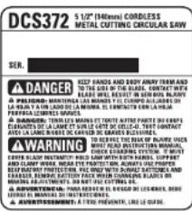DEWALT DCS372 - DAY MONEY BACK GUARANTEE - 1