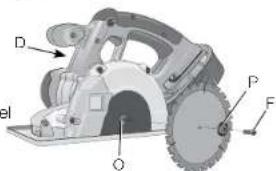 DEWALT DCS372 - Cambiar las hojas (Fig. 1, 4–6) - 1