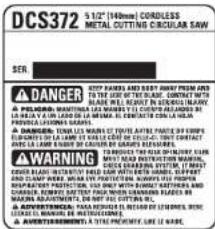 DEWALT DCS372 - GARANTÍA DE REEMBOLSO DE SU DINERO POR 90 DÍAS - 1