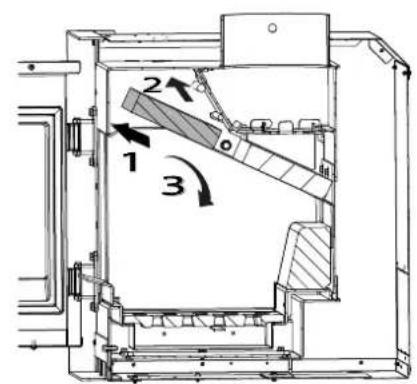 Palazzetti Elsa air - Smontaggio del deflettore fumi - 1