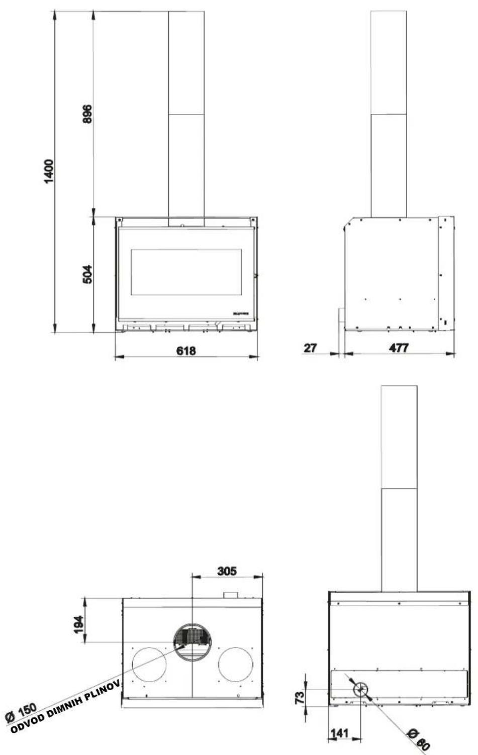 Palazzetti Elsa air - GTM-70 SP - 1