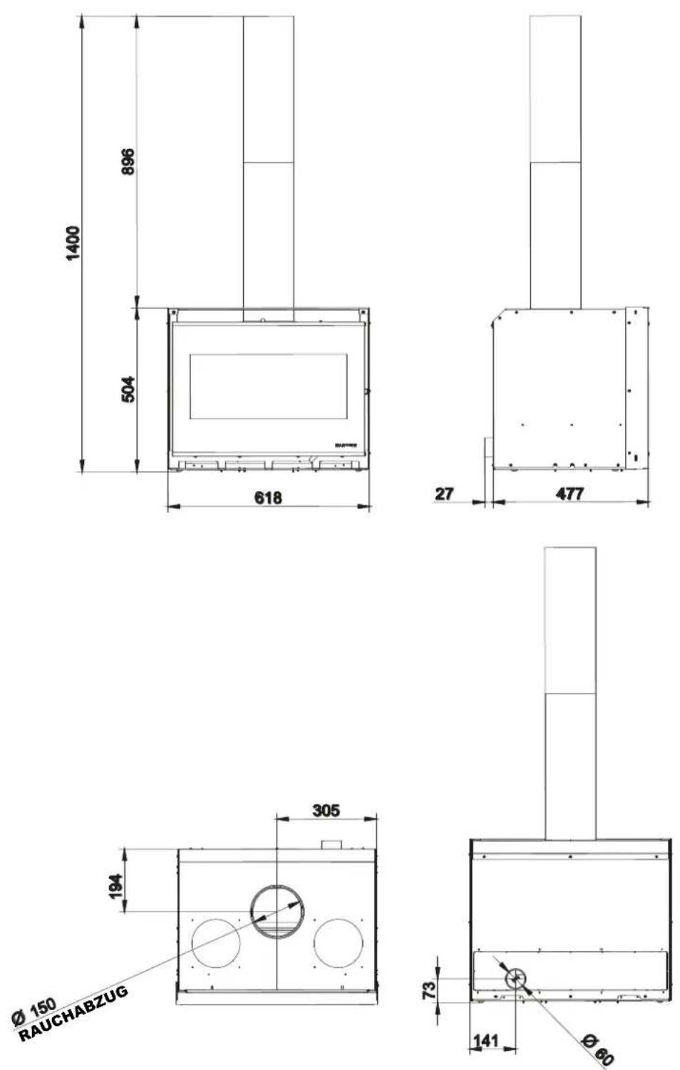 Palazzetti Elsa air - GTM-70 S - 1
