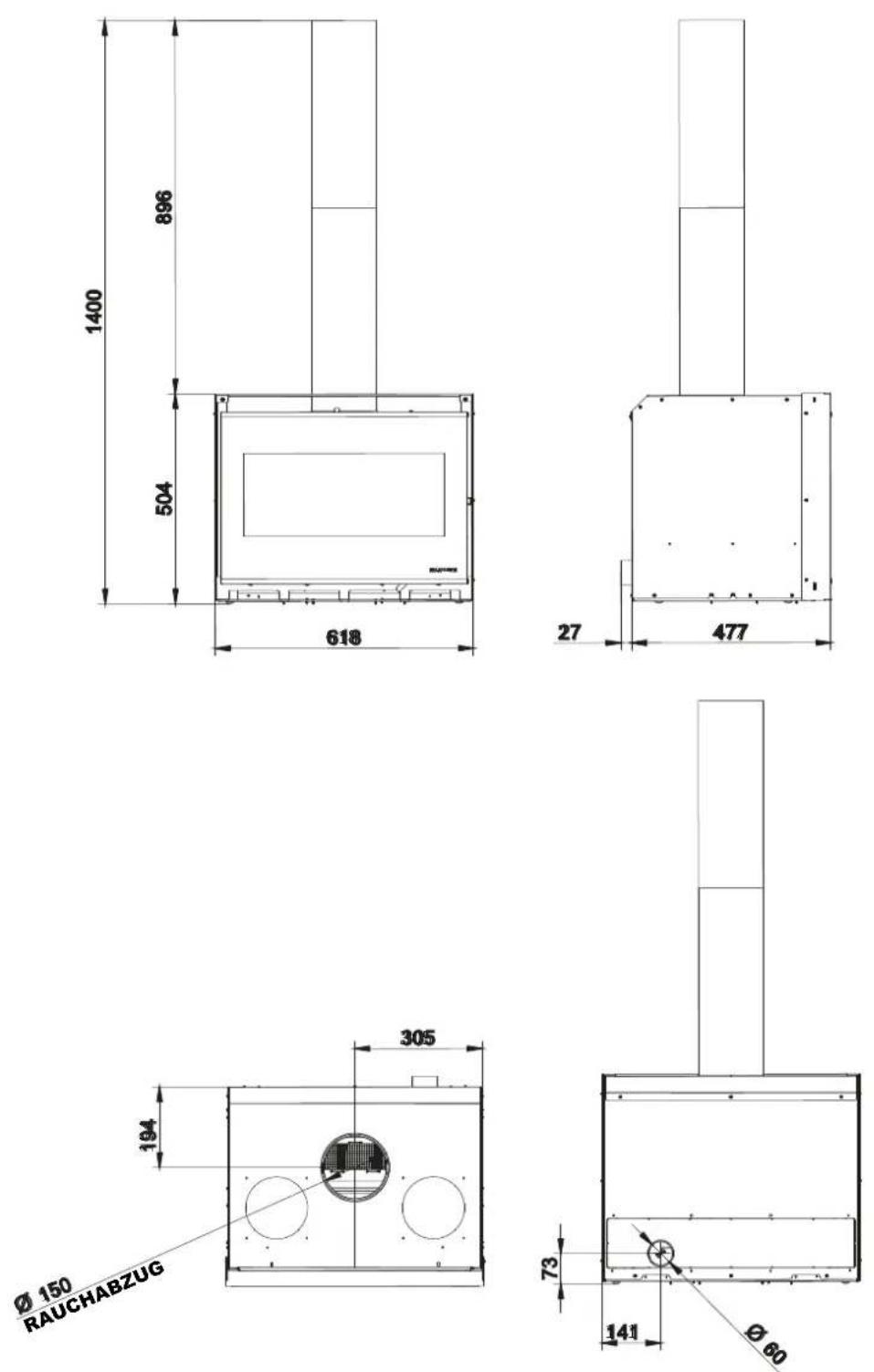 Palazzetti Elsa air - GTM-70 SP - 1