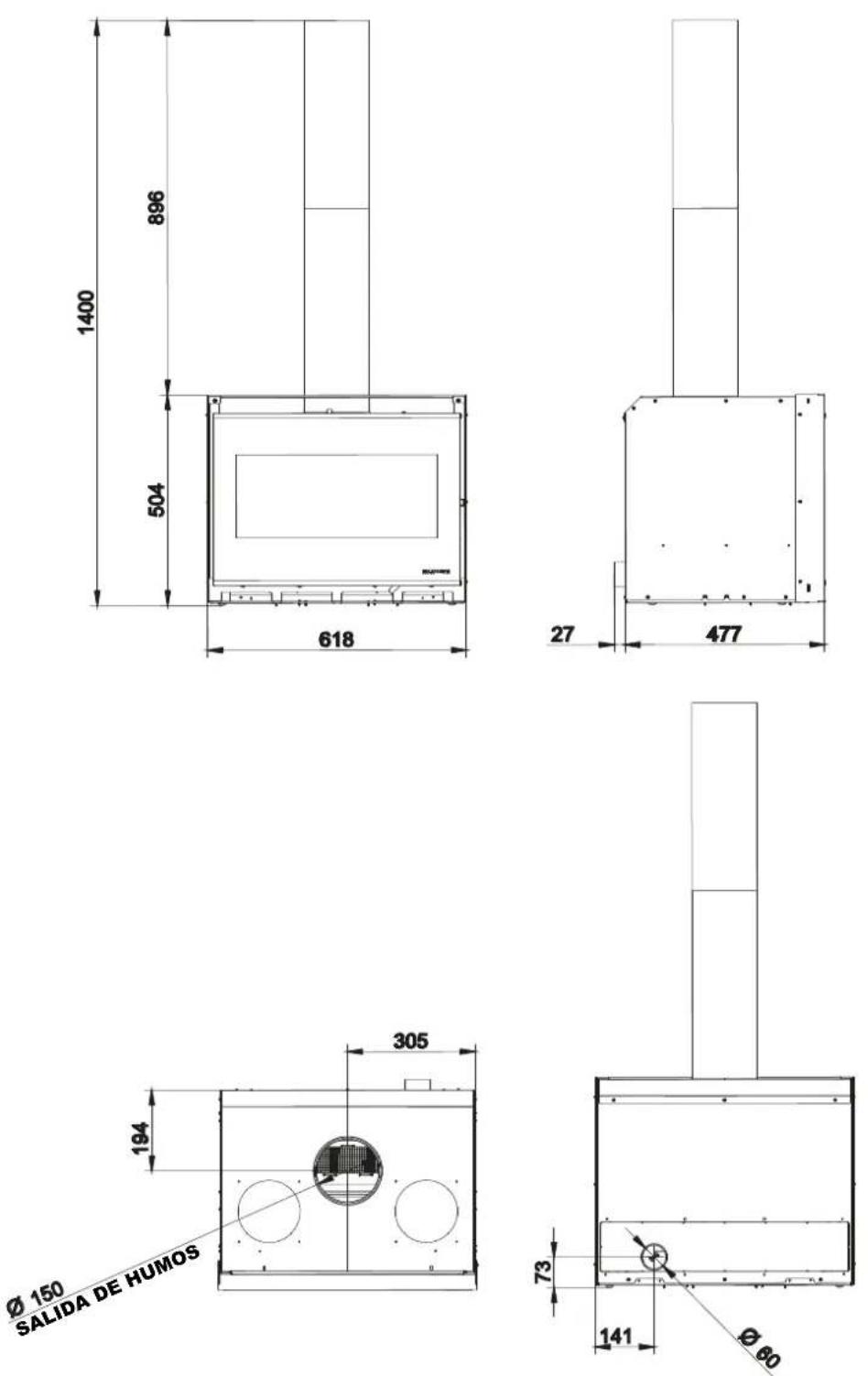 Palazzetti Elsa air - GTM-70 SP - 1