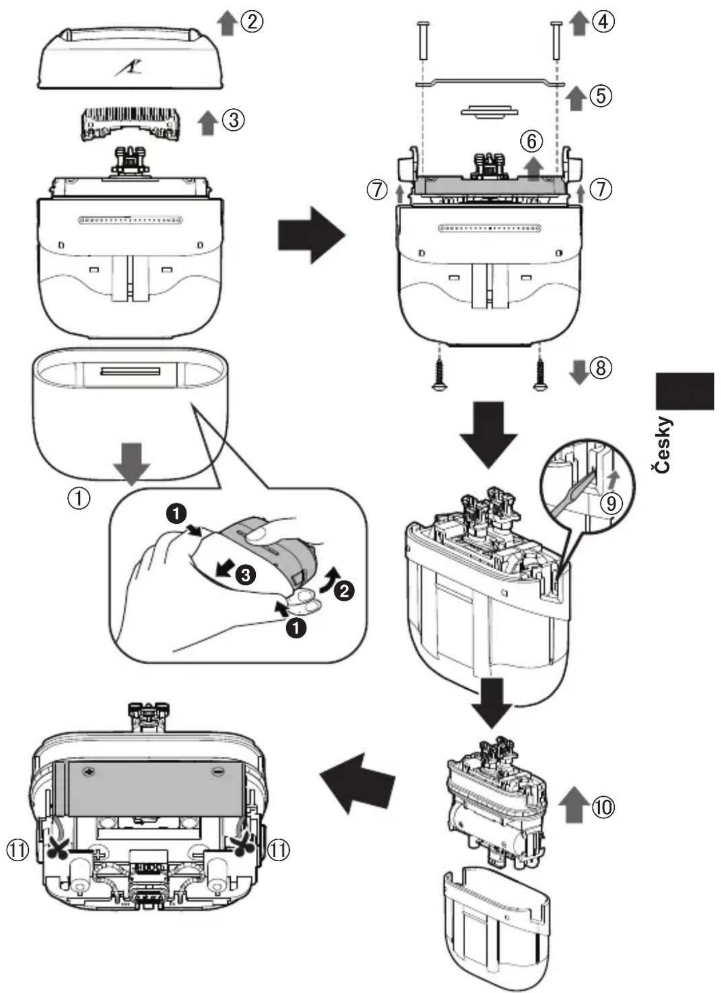 PANASONIC ES-CM3B - Ochrana životního prostředí a recyklace materiálů - 1