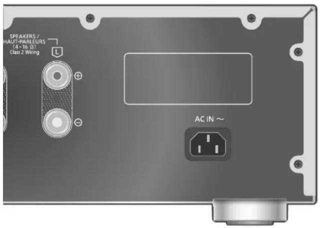 SPEAKERS / HALUT-PARLEURS (4-16 Ω) Class 2 Wiring AC IN ~