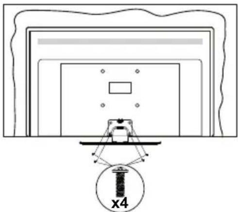 PANASONIC TB-65W60AEZ - Montaje del pedestal - 3