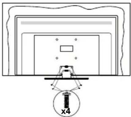 PANASONIC TB-65W60AEZ - Montaggio del piedistallo - 3