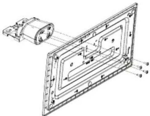 PANASONIC TB-65W60AEZ - Assembling the pedestal - 1