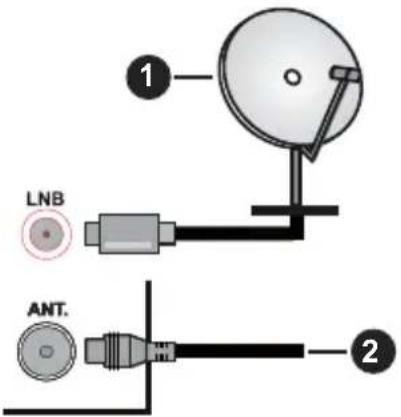 PANASONIC TS-24N30AEZ - Branchement de l'antenne - 1