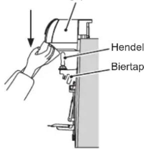 Hoshizaki BEERMATIC DualTap DBF-AS65WE-EU-HC - [d] OVERSCHAKELEN OP DE AUTOMATISCHE TAPMODUS - 1