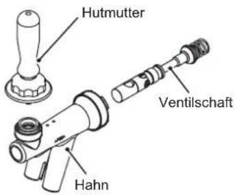 Hoshizaki BEERMATIC DualTap DBF-AS65WE-EU-HC - AUSBAUEN UND REINIGEN DES ZAPFHAHNS (WÖCHENTLICH) - 1