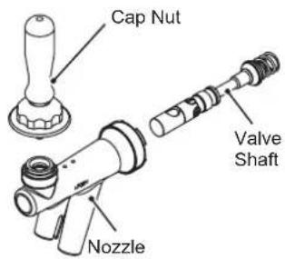 Hoshizaki BEERMATIC DualTap DBF-AS65WE-EU-HC - DISASSEMBLY AND CLEANING OF BEER TAP (WEEKLY) - 1