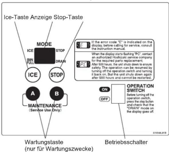 Hoshizaki FM-300AKE-HC-SB - AUSSCHALTEN - 1