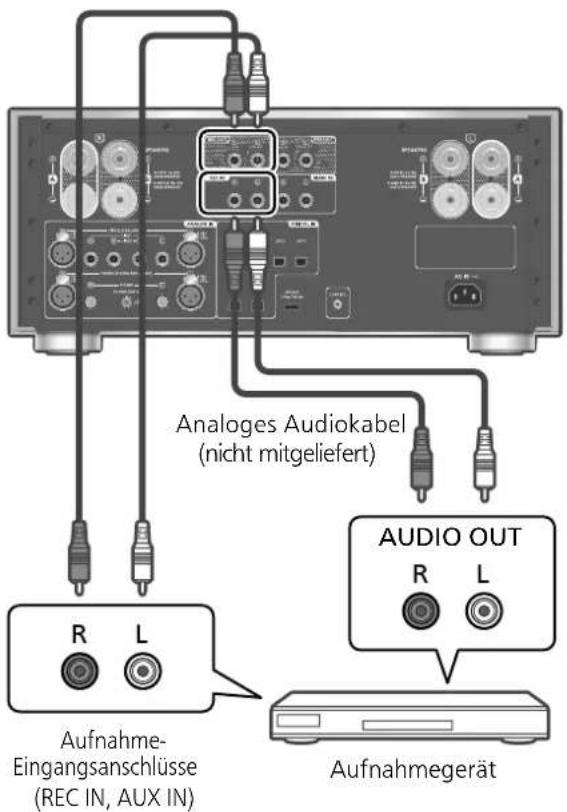 PANASONIC SU-R1000 - Anschließen eines Aufnahmegeräts - 1