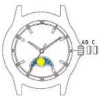 TIMEX Analog - MAANFASEMODELLEN DE TIJD INSTELLEN: - 1