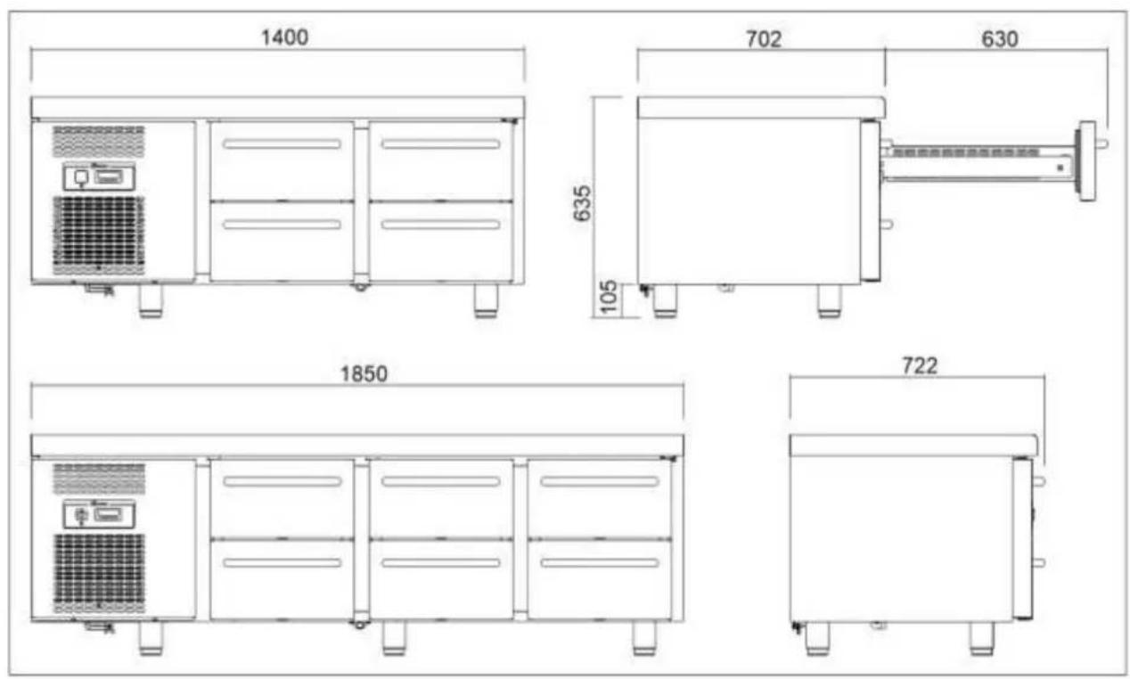Hoshizaki KS 0-6G - DIMENSIONS - 1