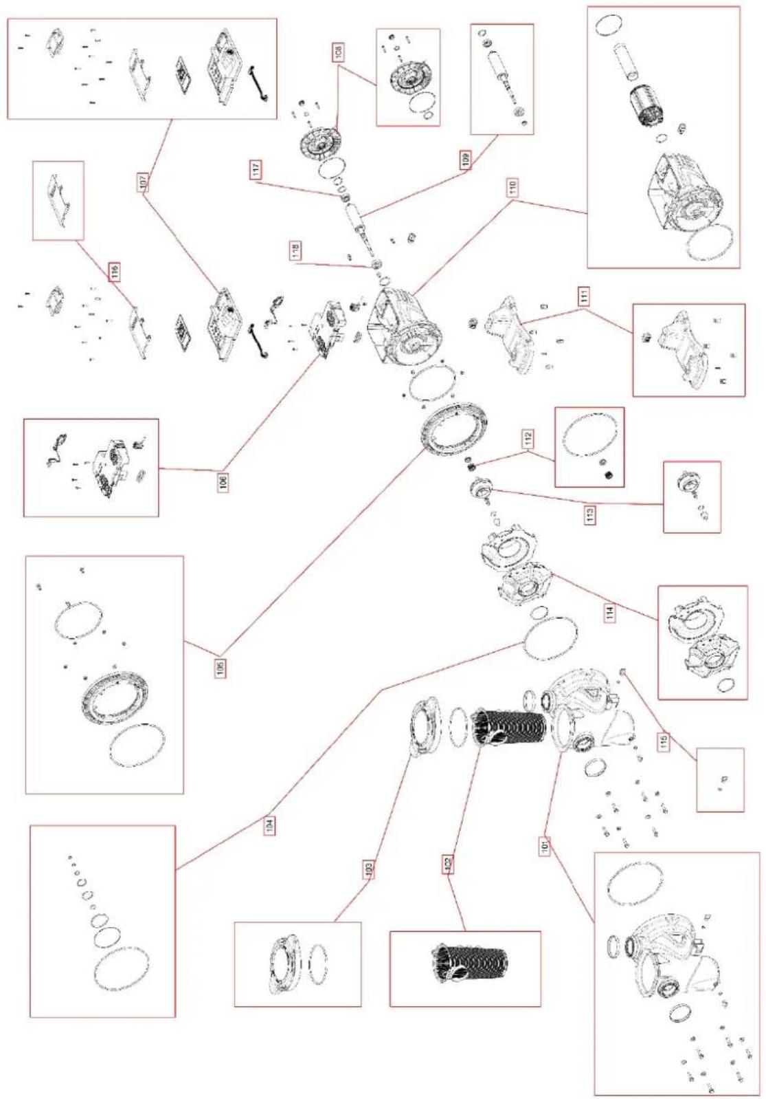 DAB ESwim - Parts diagram – Pièces diagramme - Diagrama de partes - 2