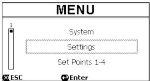 DAB ESwim - Access to a sub-menu - 1