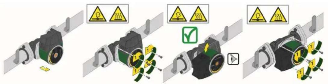DAB EVOSTA2 - The electronic control device must always remain in vertical position! - 1