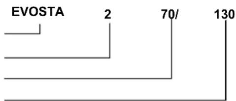 DAB EVOSTA2 - Designation index - 1
