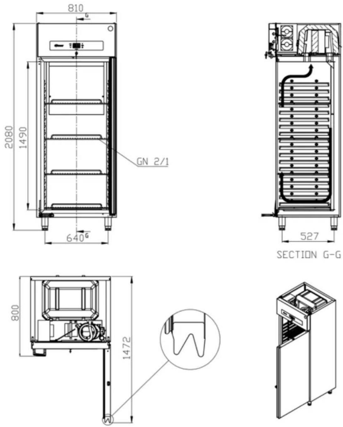 Hoshizaki Premier M 60 L DR - Premier 70-W80-60 - 1