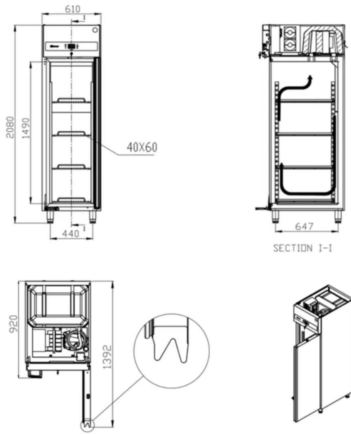 Hoshizaki Premier M 60 L DR - Premier 70-W80-60 - 1