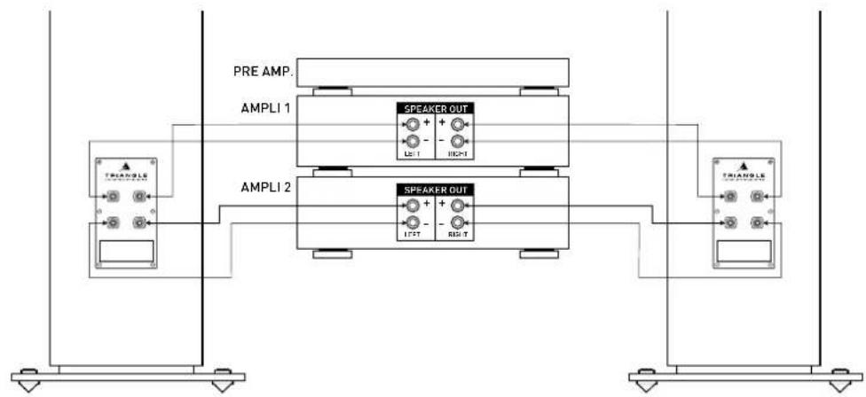 TRIANGLE Esprit Australe Ez - Le bi-cablâge et la bi-amplification pour l'Antal Ez - 3