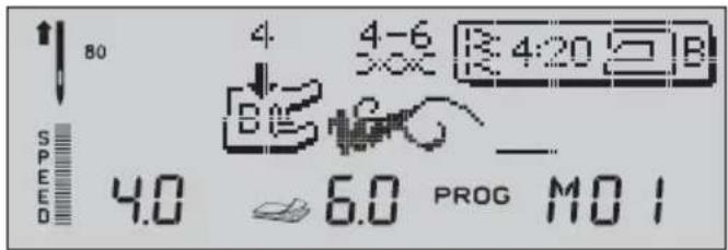 Husqvarna-Viking Platinum 995E - Programmation des points et des lettres - 3