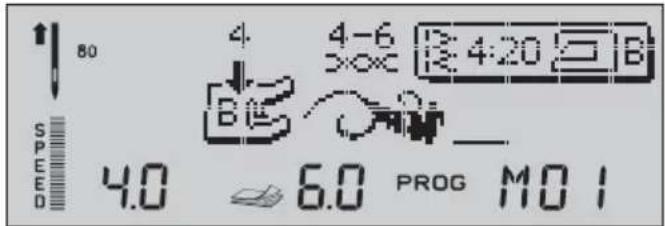 Husqvarna-Viking Platinum 995E - Programmation des points et des lettres - 2