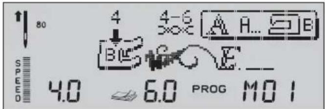 Husqvarna-Viking Platinum 995E - Programmation des points et des lettres - 4