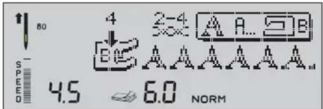 Husqvarna-Viking Platinum 995E - Sous-menu alphabet - 1