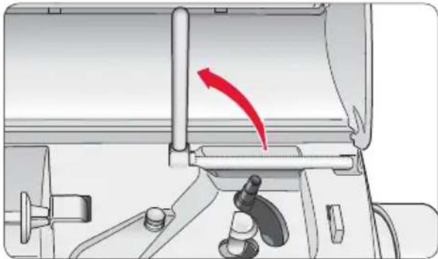 Husqvarna-Viking Platinum 995E - Position verticale - 2