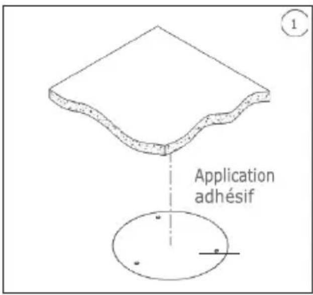 GROTHE VK 1099/463 - Fixation au plafond - 1