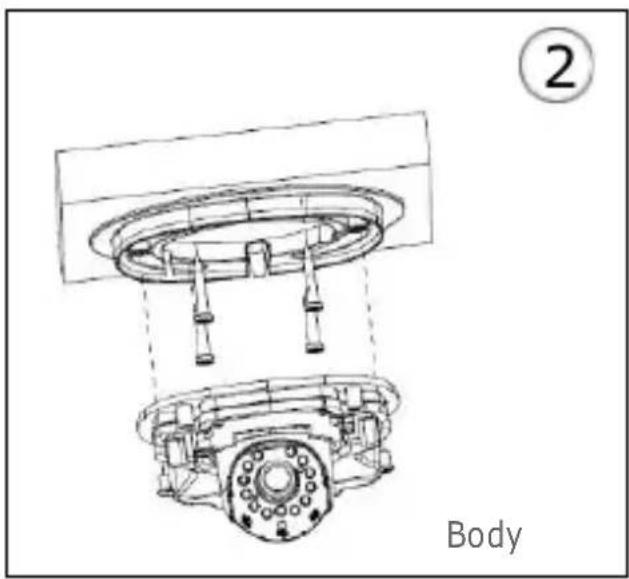 GROTHE VK 1099/402 - Ceiling fixing - 2