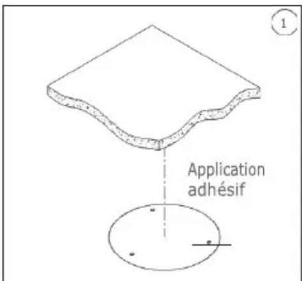 GROTHE VK 1099/402 - Fixation au plafond - 1