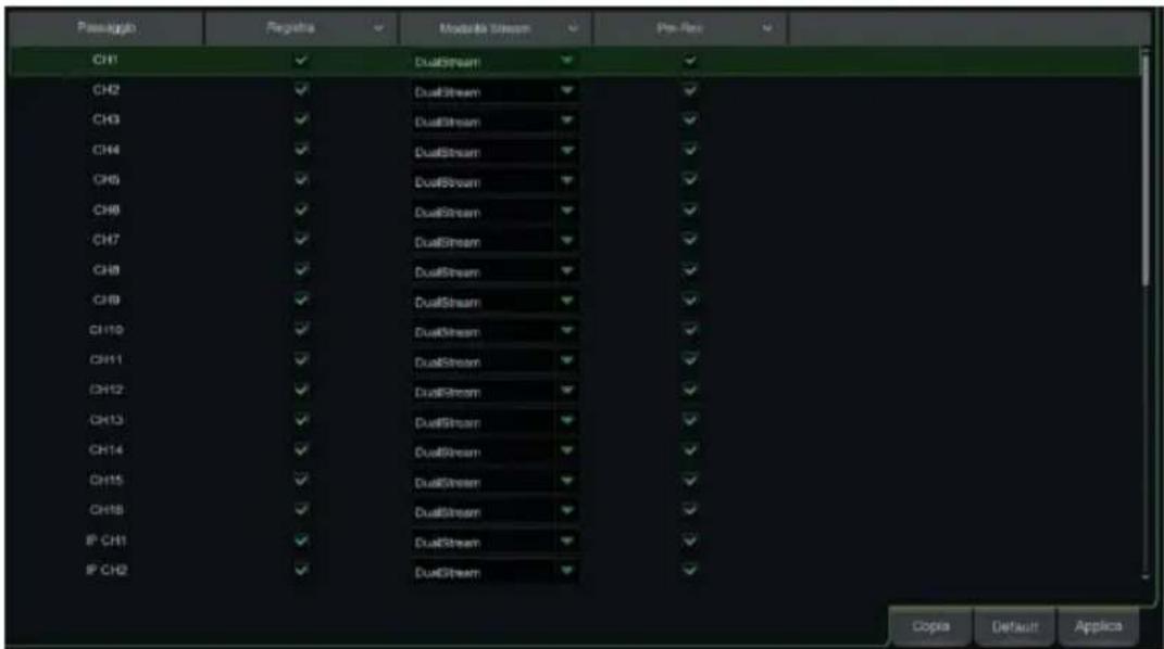 GROTHE NVR 1098/334 - PARAMETRI DI REGISTRAZIONE - 2