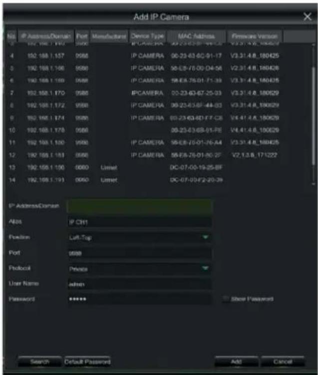 GROTHE NVR 1098/334 - IP CHANNEL CONFIGURATION - 2