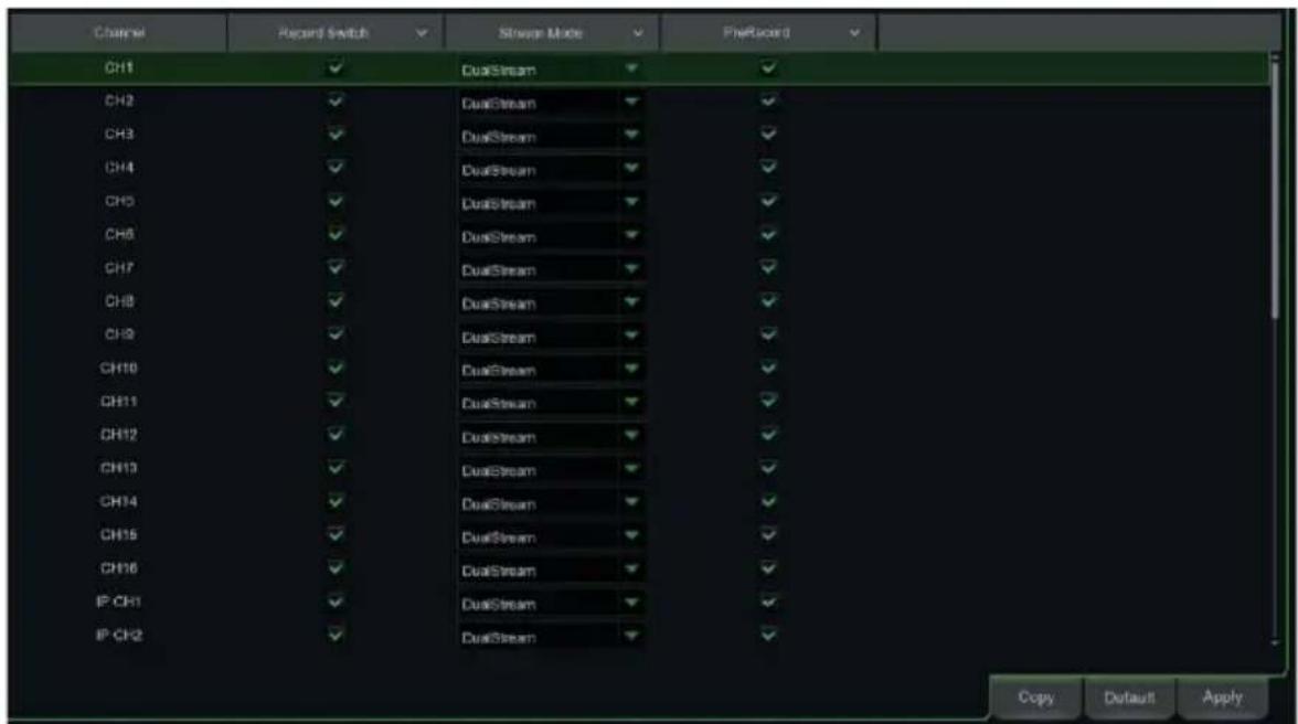 GROTHE NVR 1098/334 - RECORDING PARAMETERS - 2