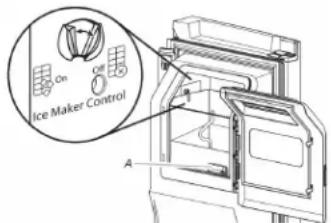 JENN-AIR JFFCF72DKM - Turn the Ice Maker On/Off: - 2