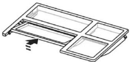 JENN-AIR JFFCF72DKM - To replace the fold away shelf: - 1