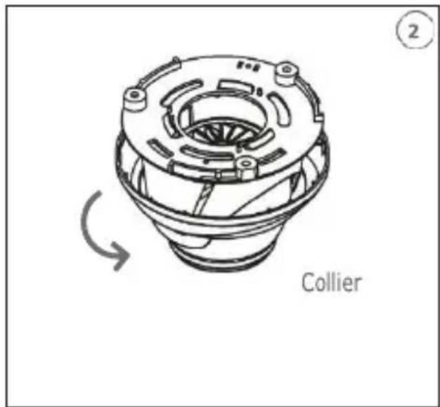 GROTHE VK 1099/403 - Fixation au plafond - 2